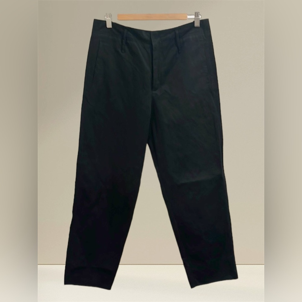 Forte Forte High Rise Crop Chino Black Pants